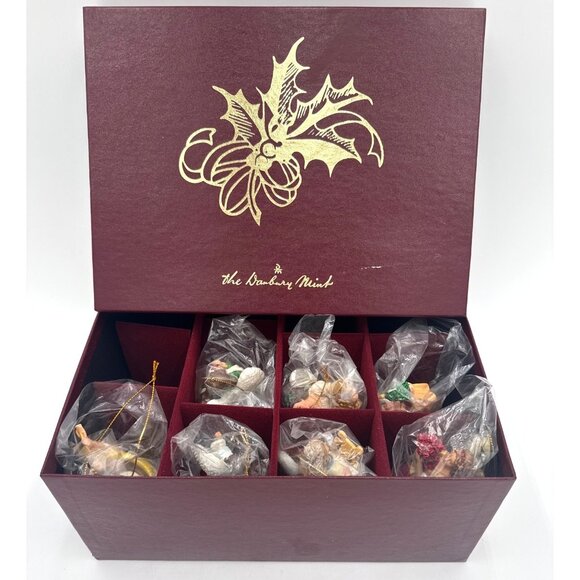 Danbury Mint HEAVENLY ANGELS Christmas Ornaments-Complete Set of 7 in Box Tags - Picture 1 of 9
